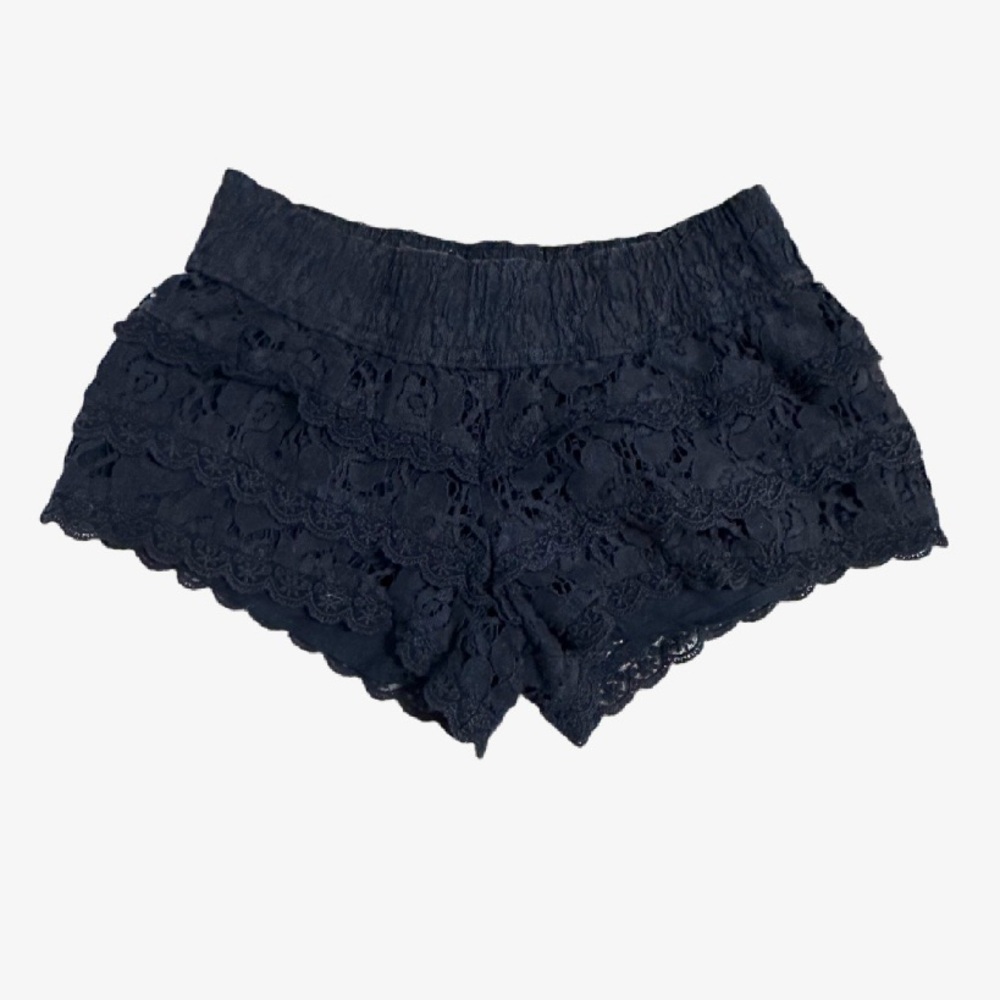 Abercrombie & Fitch Navy Lace Shorts